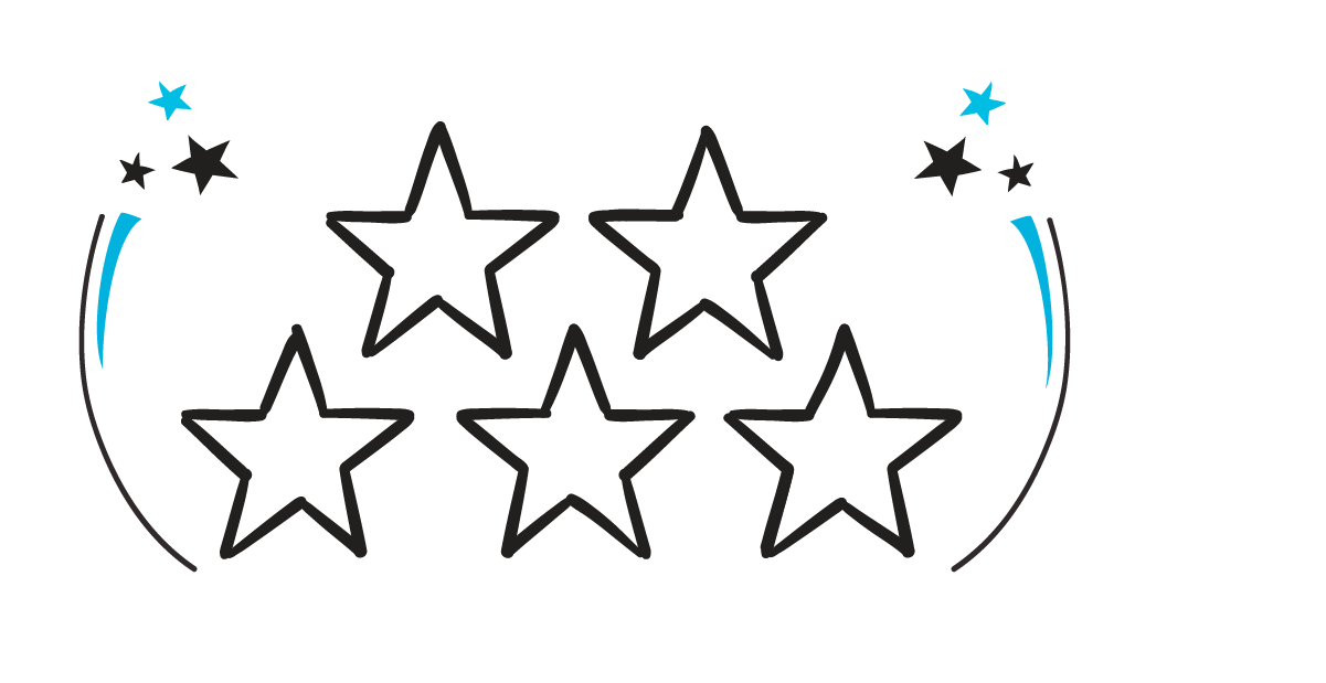 Five star customer satisfaction rating