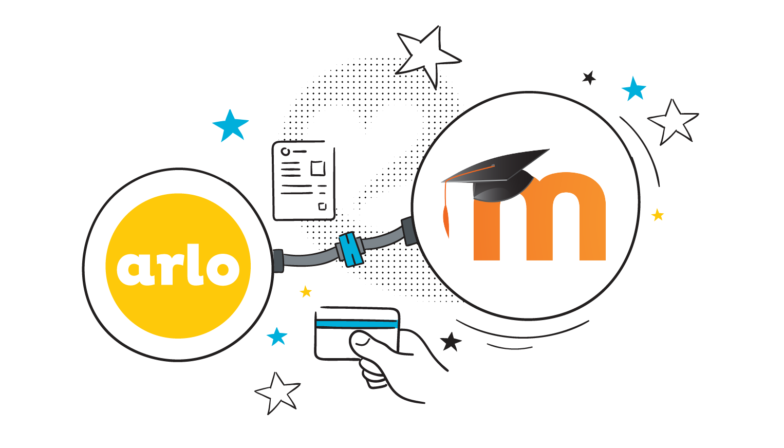 Arlo, Moodle integration graphic