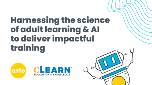 Webianr thumbnail - harnessing the science of adult learning and AI to deliver impactful training