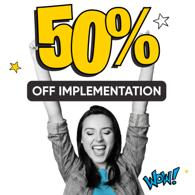 50% off implementation image